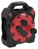 Gummi-Kabeltrommel mit LED-Strahler - 4 Steckdosen, 15m, 1,5mm2 Produktbild-Vorschau