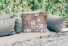 MuchoWow® Outdoor Kissen - Muster - Vintage - Braun - Produktbild-Vorschau 2