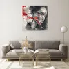 Bilder auf glas - Frau Gesicht Kunst - 70x70cm - Glasbilder Produktbild-Vorschau 7