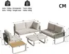 Flieks Gartenlounge-Set 4-tlg., Terassenmöbelset Produktbild-Vorschau 7