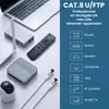 Extralink Cat.8 U/FTP 0,5 m 40 Gb/s Platte LAN patchkabel Productafbeelding-voorbeeld 3