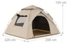 Tenda da campeggio Relaxdays, per 3-4 persone, montaggio Anteprima dell’immagine prodotto 4