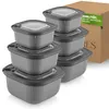 Set di 6 contenitori per alimenti Viwares con coperchio Anteprima dell’immagine prodotto 1