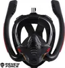 MASKA DO SNORKELINGU Z DWOMA FAJKAMI SM-14 L/XL czarna Podgląd zdjęcia produktu 2