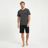 Ensemble de pyjama pour homme Gianvaglia, noir, short, deux Voir les images du produit 3