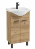 A bathroom vanity with a sink and faucet against a white background. Podgląd zdjęcia produktu