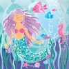 16 Servietten Meerjungfrau 33 x 33 cm - Einheitsgröße Produktbild-Vorschau 5