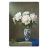 MuchoWow® Mauspad Mousepad Vase - Pfingstrosen - Weiß 40x60 Produktbild-Vorschau 1