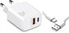Rýchlonabíjačka USB-C + USB-A, univerzálny napájací adaptér Náhľad obrázku produktu 8