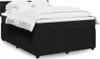 vidaXL Boxspringbed met matras, zwart, 140x200 cm, fluweel Productafbeelding-voorbeeld 2