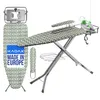 An ironing board set with accessories, displayed against a white background. Produktbild-Vorschau