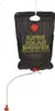 A black solar shower bag with a hose and shower head. Produktbild-Vorschau
