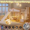 Flieks Etagenbett 90x200cm mit Led, Kinderbett mit Rutsche, Produktbild-Vorschau 7