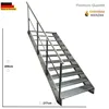 Podesttreppe Wangen- Stahltreppe 11 Stufen Höhe 209cm Produktbild-Vorschau 3