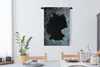 MuchoWow® Wandteppich Wandbehang Karte - Deutschland - Grau Produktbild-Vorschau 3