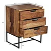 Nachttisch Boxspringbett Massivholz 50x40x65 cm Produktbild-Vorschau 4