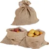 Relaxdays Jutesack, 3er Set, HxB: 55 x 50 cm, universaler Produktbild-Vorschau 1