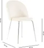 Lot de 2 chaises de salle à manger rembourrées, pieds en Voir les images du produit 5