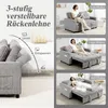 HOMCOM Schlafsofa, 2-Sitzer Sofa 157x190cm mit Verstellbare Produktbild-Vorschau 5