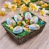 com-four® 6x Osterei zum Befüllen - Bunte Fülleier für Produktbild-Vorschau 2