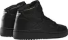 A pair of black high-top Reebok sneakers shown from the back and side. Produktbild-Vorschau