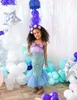 Costume da sirena per bambino blu-viola - 110/116 (5-6 Anteprima dell’immagine prodotto 2