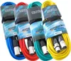 keepdrum 10m Zestaw kabli mikrofonowych XLR RD BL GR YW 4 Podgląd zdjęcia produktu 1