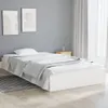 vidaXL Postel z masivu bílá 100x200 cm Náhled obrázku produktu 2