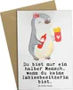 Mr. & Mrs. Panda jubiläumskarte Imbissbesitzerin Herz - Produktbild-Vorschau 1