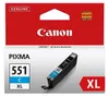 Canon CLI-551C XL inktpatroon, cyaan Productafbeelding-voorbeeld 1