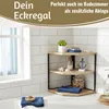 LS-LebenStil Küchenregal Eckregal Holz 27cm Stehendes Produktbild-Vorschau 7