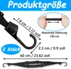 2 Stücke Gepäckspanner Gepäckträger Spanngurt Spanngummi, Produktbild-Vorschau 3