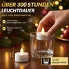 Monzana Candele LED 10 pz senza fiamma telecomando 37mm Anteprima dell’immagine prodotto 5