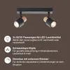 Brilliant Pini Faretto LED a 2 luci Teste orientabili Anteprima dell’immagine prodotto 2