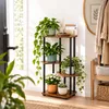 Relaxdays plantenstandaard, met 4 vlakke plateaus, hoogte x Productafbeelding-voorbeeld 3