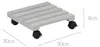 KESPER 69105 Pflanzenroller ausem Pappelholz, grau, 30 x 30 Produktbild-Vorschau 2