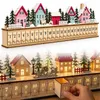 Adventskalender aus Holz 2026, befüllbarer Weihnachtsdorf Produktbild-Vorschau 1