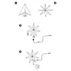 SALCAR 75cm LED Weihnachtsstern beleuchtet, 3D Papierstern Produktbild-Vorschau 4
