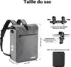 Wiltec Sacoche sac à dos étanche pour porte-bagages grise – Voir les images du produit 3