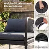 COSTWAY Polyrattan Gartenmöbel Set, Outdoor Lounge Möbel, Produktbild-Vorschau 5