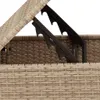 Sgabello da giardino con cuscino Beige 55x55x37 cm Poli Anteprima dell’immagine prodotto 7