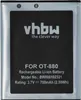 vhbw Akku kompatibel mit T-Mobole Sparq 2 Handy Smartphone Produktbild-Vorschau 3