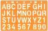 Standardgraph Schablone Großbuchstaben 20 mm Produktbild-Vorschau 3