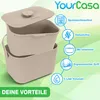 YourCasa Biomülleimer Küche 5L - Komposteimer für Produktbild-Vorschau 9