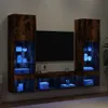 A modern living room wall unit with a TV and LED lighting. Náhľad obrázku produktu