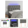 The Living Store LED Kopfteil Dunkelgrau 80x7x78/88 cm Produktbild-Vorschau 7