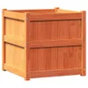 vidaXL květináč vosk hnědý 60x60x60 cm masivní borovicové Náhled obrázku produktu 1