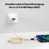 USB-A auf iPhone Nylon Kabel Typ A Ladekabel für iPhone - Produktbild-Vorschau 4