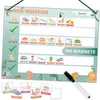 Tagesplaner Kinder - Montessori Magnettafel mit 160 Magnete Produktbild-Vorschau 1