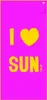 Strandtuch Mikrofaser - I Love Sun ca 180x90 cm Produktbild-Vorschau 1